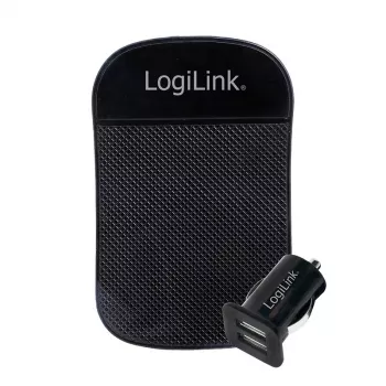 Automobilinis USB įkroviklis LogiLink PA0204 Universalus Juodas Cigaretiniam degtukui 12/24V 2.1A