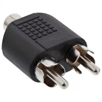 Garso adapteris RCA lizdas / 2x RCA kištukai InLine 99311