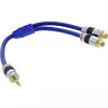 InLine Audio Cable Premium 2x RCA moteriška / 3,5 mm vyriška auksuota 0,25 m