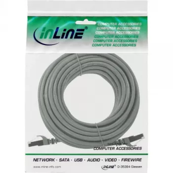 InLine Patch Laidas U/UTP Cat.5e AWG26 pilkas 10m