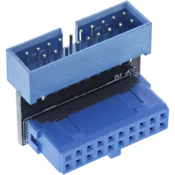 InLine USB 3.0 vidinis adapteris, lizdas į kištuką, kampuotas į viršų, 33448O