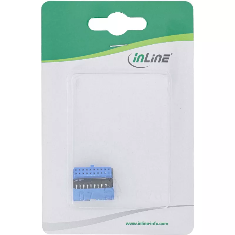 InLine USB 3.0 vidinis adapteris, lizdas į kištuką, kampuotas į viršų, 33448O