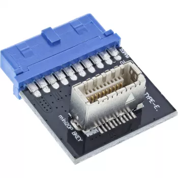 InLine USB 3.0 į USB 3.1 priekinio skydelio Key-B adapteris vidinis, daugiaspalvis