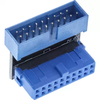 InLine USB 3.0 vidinis adapteris, patinas / patelė, jungtis nulenkta žemyn