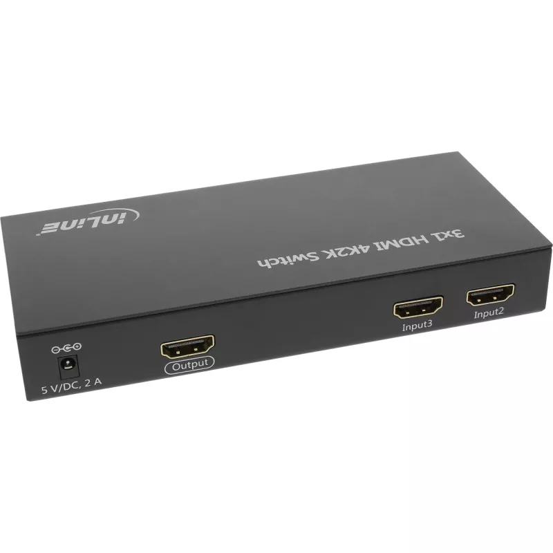 InLine HDMI jungiklis 3 IN į 1 OUT 4K2K 3D HD Audio