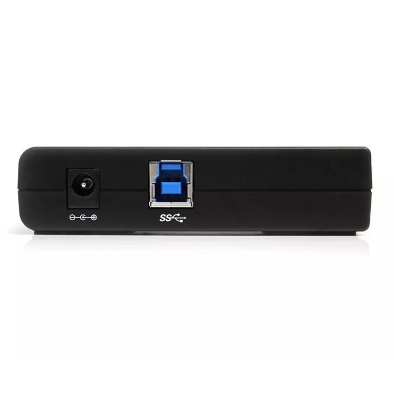 StarTech.com 4 prievadų juodas SuperSpeed USB 3.0 šakotuvas, USB 3.2 Gen 1 (3.1 Gen 1) Type-A, 5000 Mbit/s, juodas, su maitinimu, 5 V, 2 A