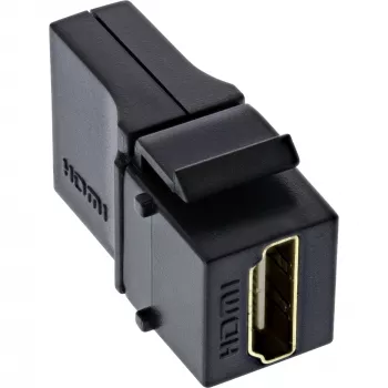 InLine HDMI Keystone Snap-In modulis, 4K/60Hz, HDMI AF/AF kampuotas, juodas
