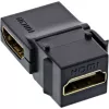 InLine HDMI Keystone Snap-In modulis, 4K/60Hz, HDMI AF/AF kampuotas, juodas