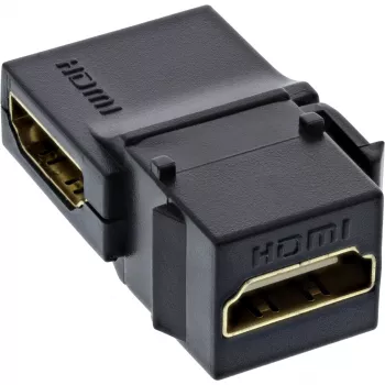InLine HDMI Keystone Snap-In modulis, 4K/60Hz, HDMI AF/AF kampuotas, juodas