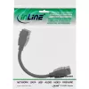 InLine HDMI 2x Keystone laidas 4K/60Hz, HDMI A moteriška/moteriška, juodas, 0,2 m