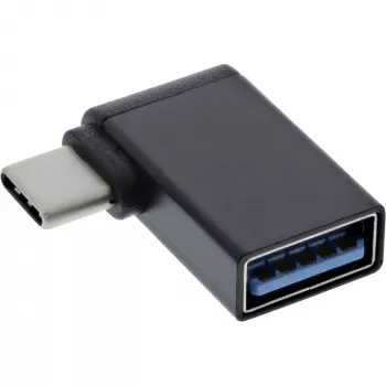 InLine USB 3.2 Gen.2 adapteris, USB-C (vyriškas) į USB-A (moteriškas) 90° kampu OTG