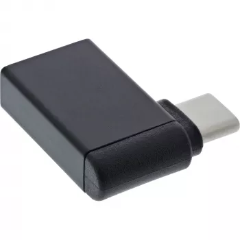 InLine USB 3.2 Gen.2 adapteris, USB-C (vyriškas) į USB-A (moteriškas) 90° kampu OTG