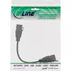 InLine USB 3.2 Gen1 2x keystone adapterinis kabelis, 2x USB A keystone lizdai, 0,2 m