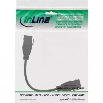 InLine USB 3.2 Gen1 2x keystone adapterinis kabelis, 2x USB A keystone lizdai, 0,2 m