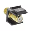 InLine 76202I Keystone montavimo adapteris, palydoviniam kabeliui, 2x F lizdai, juodas