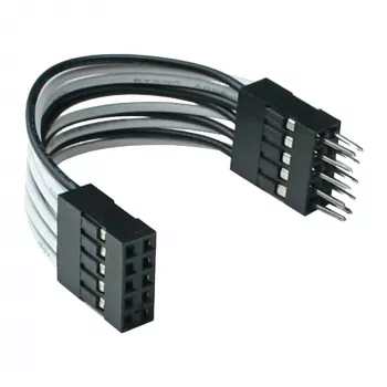 InLine USB vidinis prailginimas 2x 5 kontaktų kištukas / lizdas tiesus, 0,05 m