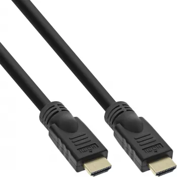 InLine HiD High Speed HDMI laidas su Ethernet, 4K2K, M/M, auksuoti kontaktai, 12,5 m
