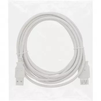 InLine USB 2.0 ilginimo laidas, A tipo kištukas / lizdas, smėlio spalvos, 1,8 m, urmu