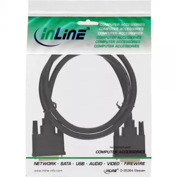DVI-D laidas Premium 24+1 kištukas / kištukas Dual Link auksuotas 1 m InLine 17771P