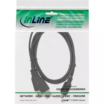 InLine USB Mini-Y kabelis 2x Type A kištukas / Mini-B kištukas, 5 kontaktų, 1 m