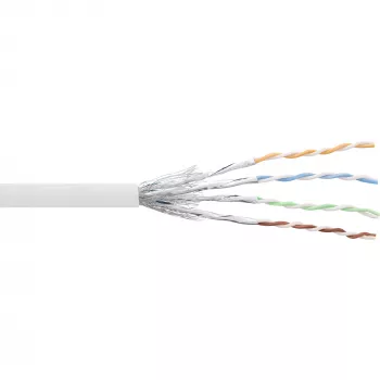 Laidas Patch InLine S/FTP PiMF Cat.6 AWG27 PVC CU 100 m, baltas