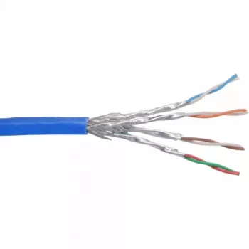Ethernet montažinis kabelis InLine Cat6 S/FTP PiMF AWG27 PVC, 100 m, mėlynas