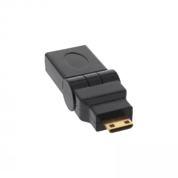 HDMI adapteris InLine 17690M HDMI A (mot.) / HDMI C (pat.) pasukamas, auksuoti kontaktai