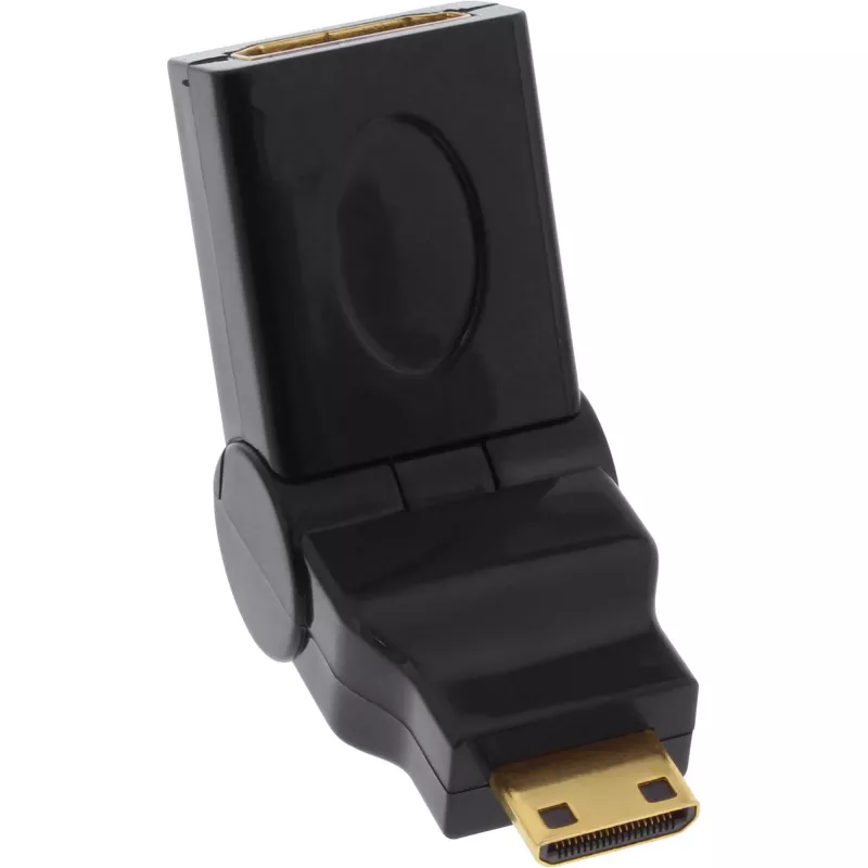 HDMI adapteris InLine 17690M HDMI A (mot.) / HDMI C (pat.) pasukamas, auksuoti kontaktai
