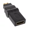 HDMI adapteris InLine 17690M HDMI A (mot.) / HDMI C (pat.) pasukamas, auksuoti kontaktai