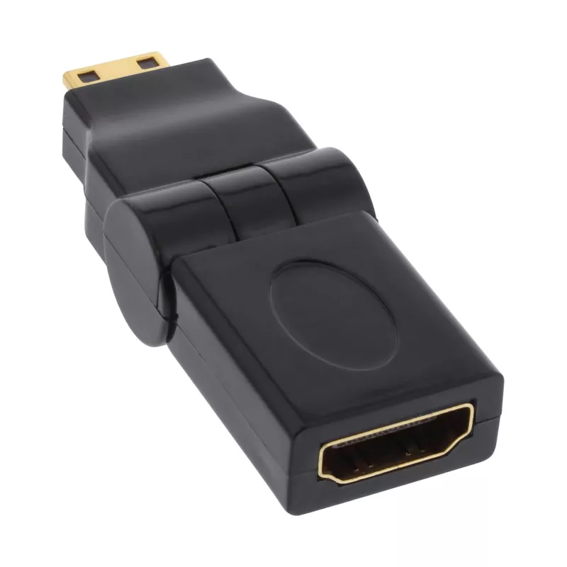 HDMI adapteris InLine 17690M HDMI A (mot.) / HDMI C (pat.) pasukamas, auksuoti kontaktai