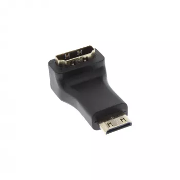 HDMI adapteris Type A lizdas / Type C kištukas kampinis InLine 17690K