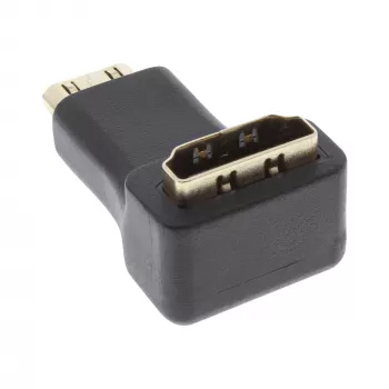 HDMI adapteris Type A lizdas / Type C kištukas kampinis InLine 17690K