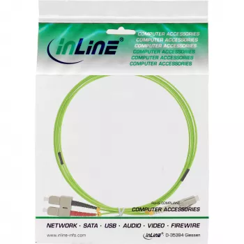 InLine Fiber Optical Duplex Cable LC/SC 50/125µm OM5 7,5 m