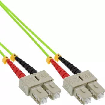 InLine Fiber Optinis Duplekso Laidas SC/SC 50/125µm OM5 25m