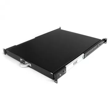 StarTech.com 1U slankioji lentyna serverio stovo lentynai, 55 svarų (25 kg), 55 cm gylio plieninė ištraukiama dėžė 19 colių AV, tinklo įrangos stovui