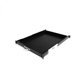 StarTech.com 1U slankioji lentyna serverio stovo lentynai, 55 svarų (25 kg), 55 cm gylio plieninė ištraukiama dėžė 19 colių AV, tinklo įrangos stovui