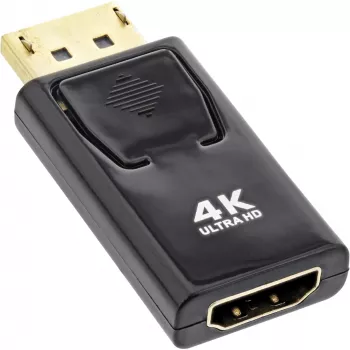 InLine keitiklis DisplayPort kištukas / HDMI lizdas, 4K/60Hz, su garsu