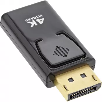 InLine keitiklis DisplayPort kištukas / HDMI lizdas, 4K/60Hz, su garsu