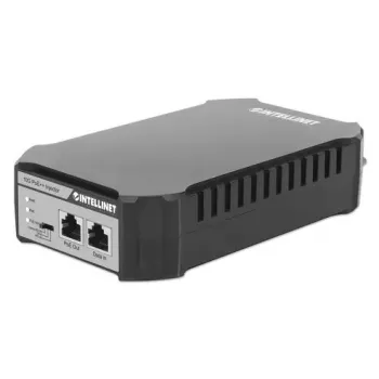 Intellinet 10G PoE++ injektorius vienas 95 W prievadas, IEEE 802.3bt (4PPoE) suderinamas, metalinis korpusas, montavimas ant sienos
