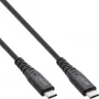 InLine USB4 laidas, USB-C vyriškas/vyriškas, PD 240W, 8K60Hz, TPE juodas 1,5m