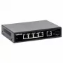 Intellinet 5-portų Gigabit Ethernet PoE+ jungiklis su SFP prievadu, 91 W galios biudžetas