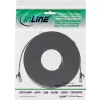 InLine Patch kabelis plokščias, U/FTP, Cat.6A, TPE halogen-free, juodas, 15 m