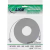 InLine Patch laidas plokščias, U/FTP, Cat.6A, TPE halogen-free, pilkas, 5m