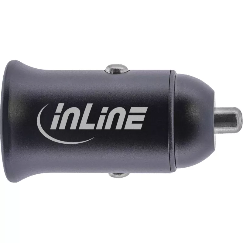 InLine 31502Y automobilinis USB įkroviklis su PD 3.0, 2x USB-C, juodas