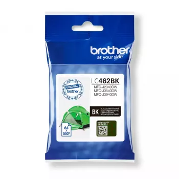 Kasetė Brother LC-462BK juoda rašalinė 550 puslapių