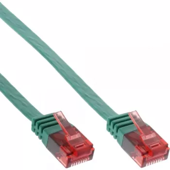 InLine Flat Ultraslim Patch Cable U/UTP Cat.6 Gigabit ready žalias 3m
