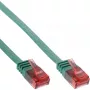 InLine Flat Ultraslim Patch Cable U/UTP Cat.6 Gigabit ready žalias 3m