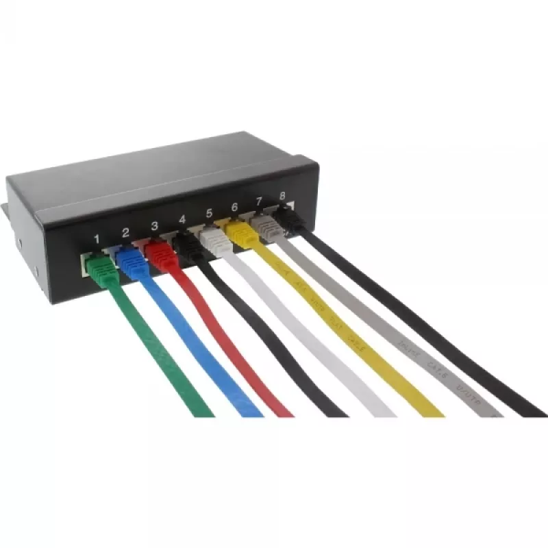 InLine Flat Ultraslim Patch Cable U/UTP Cat.6 Gigabit ready žalias 3m