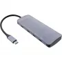 InLine USB 3.2 Gen.2 Hub, 4x USB-C + 3x USB-A, PD 100W, aliuminis, pilkas