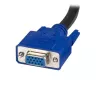 StarTech.com 6 pėdų 2-in-1 USB KVM laidas, 1,8 m, VGA, juodas, USB A + VGA, USB B + VGA